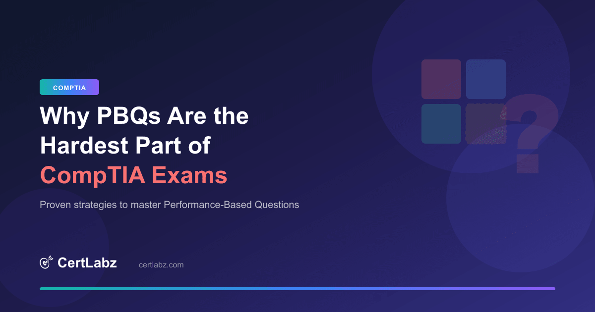 Why CompTIA PBQs Are the Hardest Exam Questions, Security+, Network+ ...